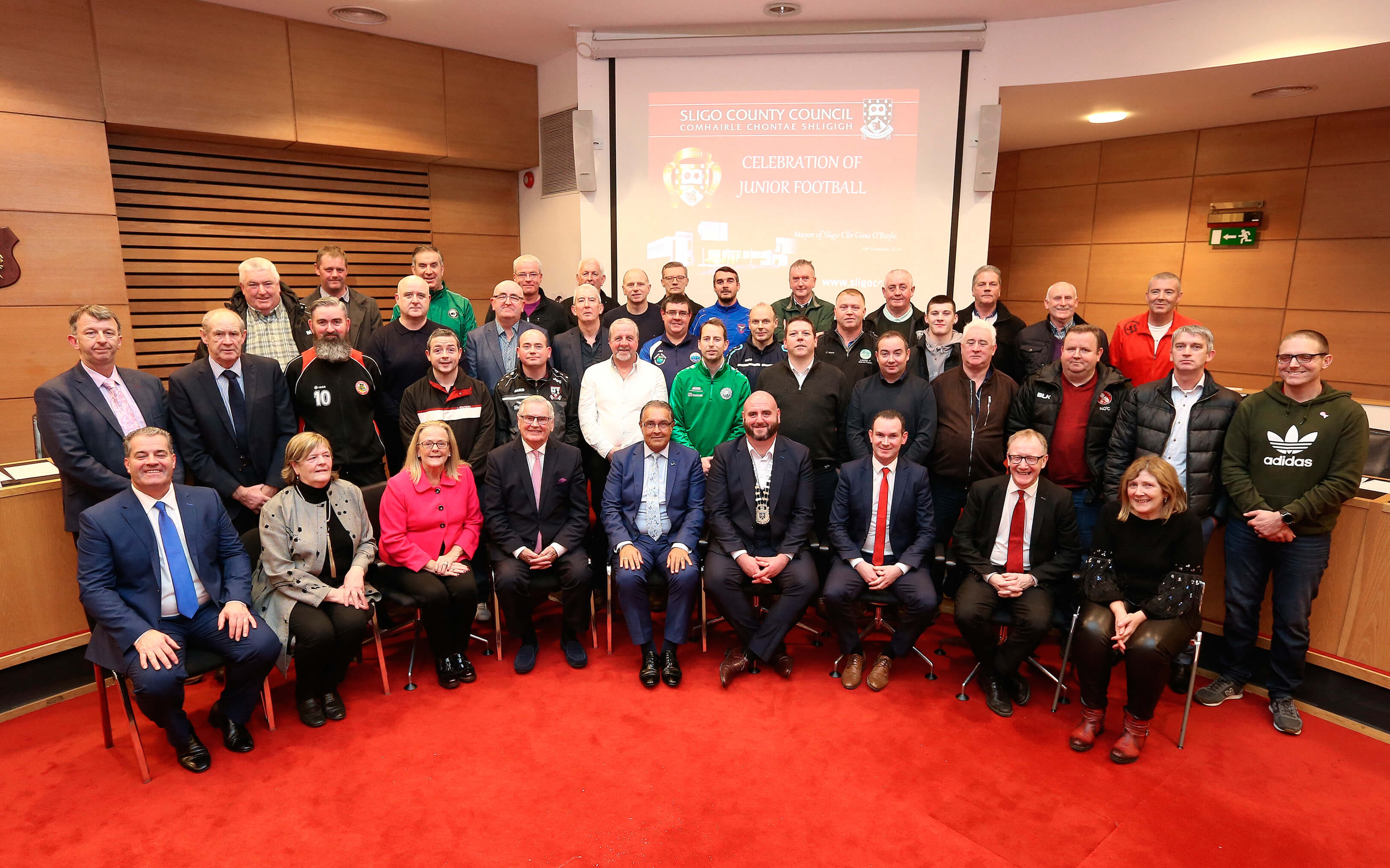 Mayor Hosts Celebration of Junior Football