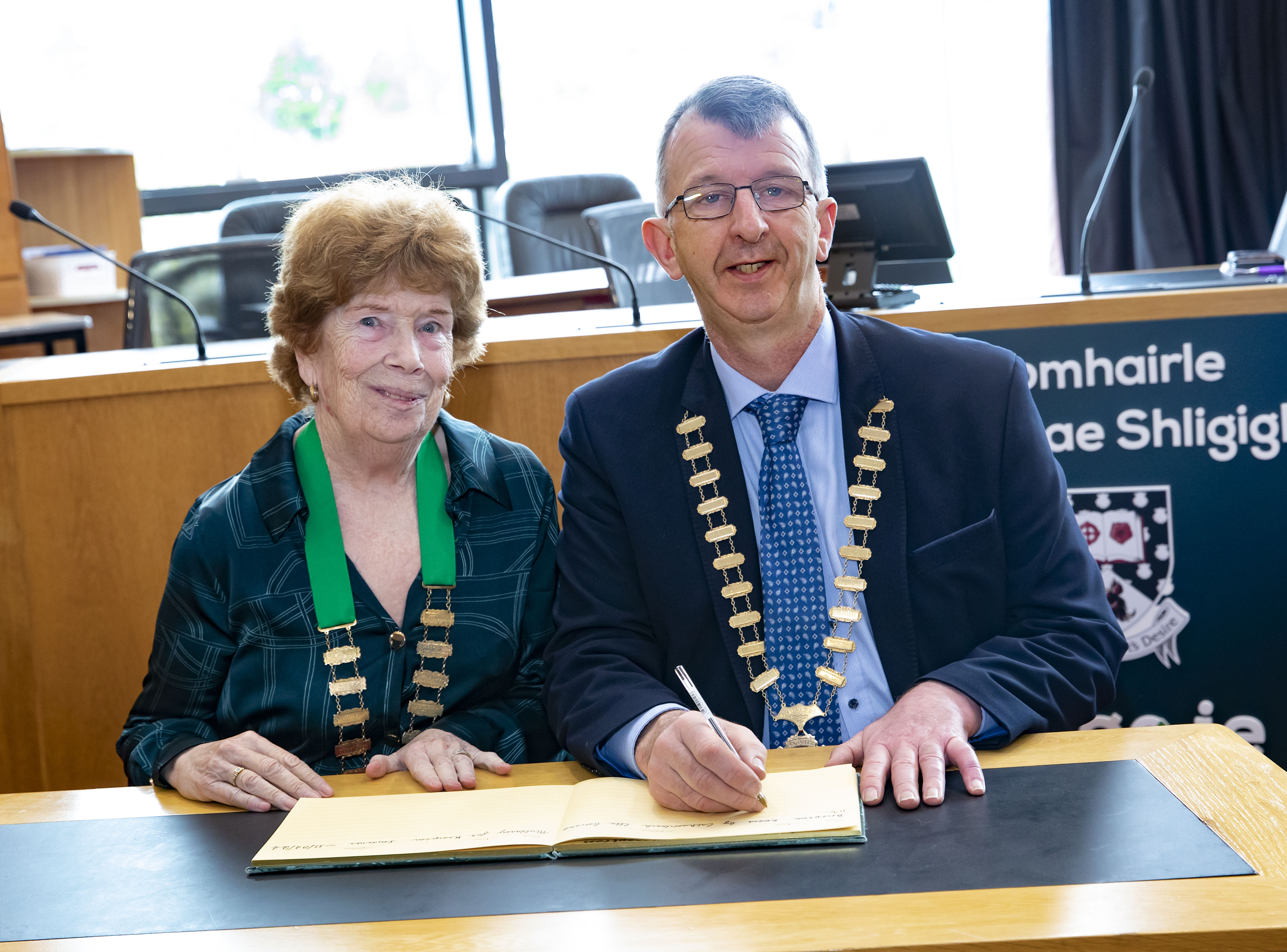 Kempten Students - Dymphna & Cathaoirleach 