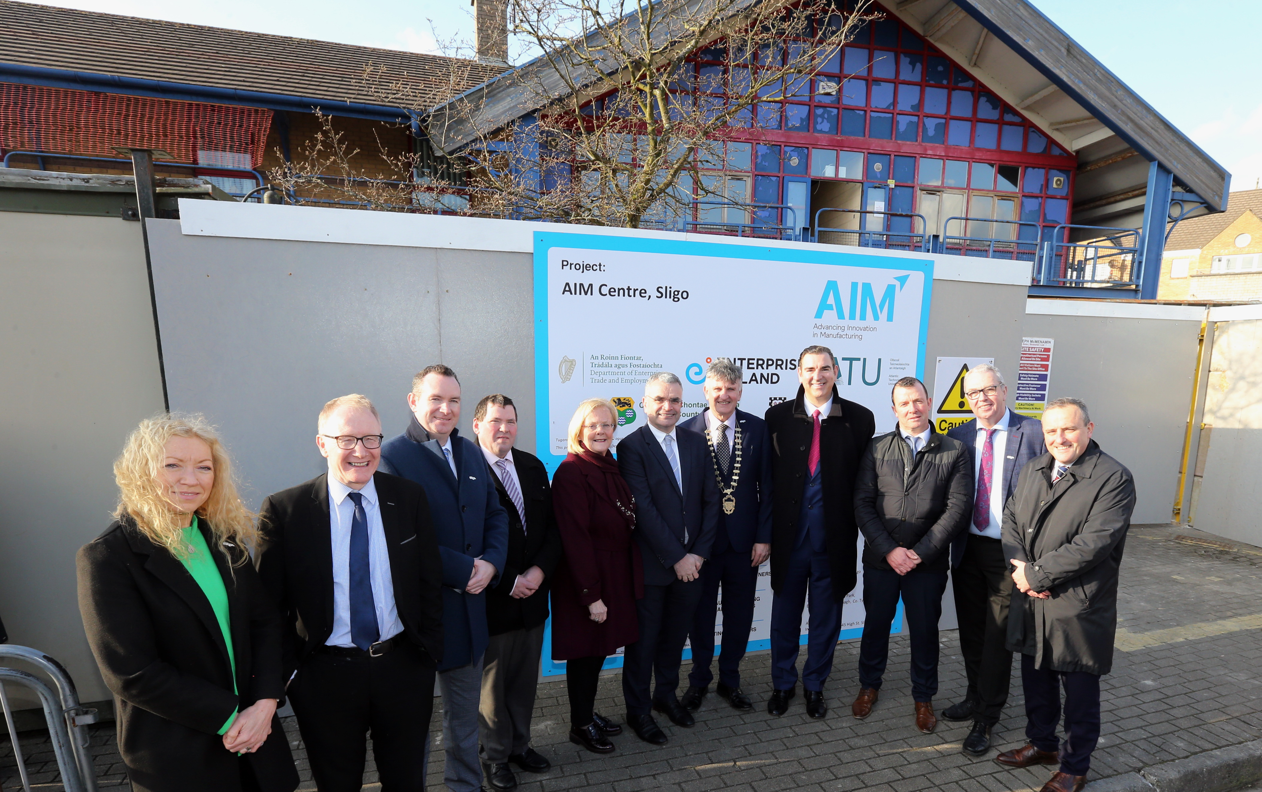 Minister Calleary Turns the Sod on AIM Centre in Sligo