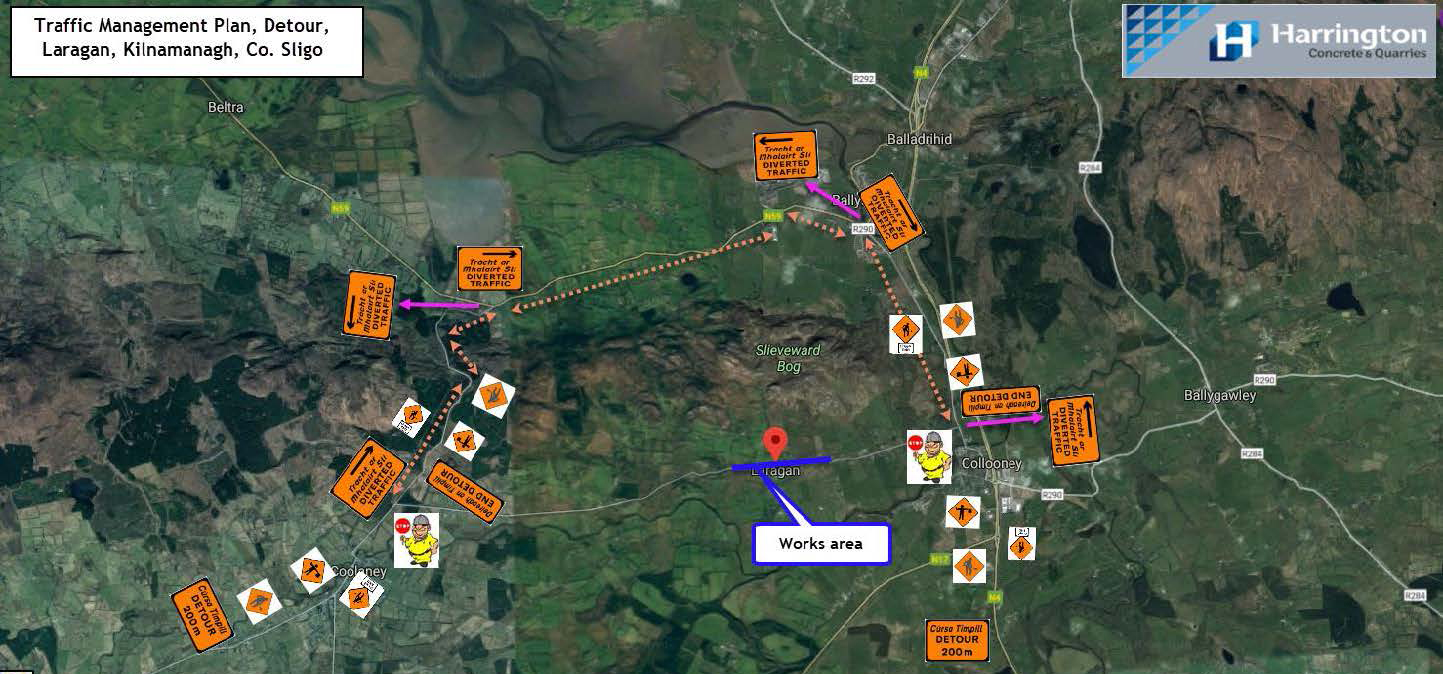 Detour map