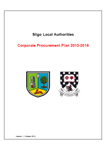 Corporate Procurement Plan 2013-2016